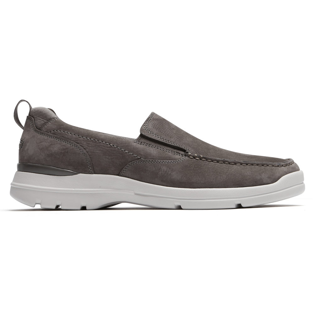 Rockport Slip-On For Mens Dark Grey - City Edge - VD3509461